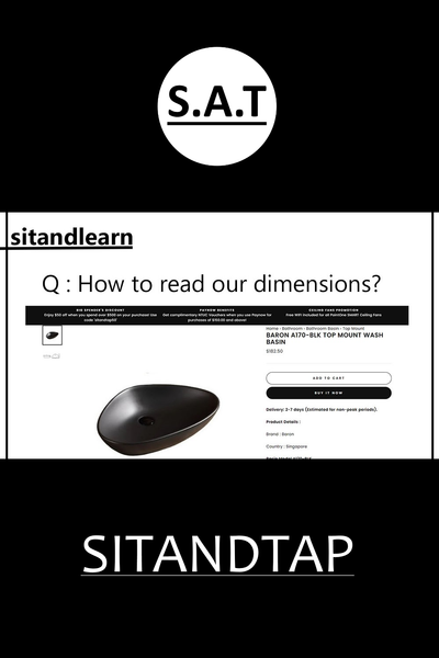 Confused about the dimensions shown on some of our products? Click here!